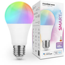 Modee LED lámpatest , égő , körte , E27 , 9.4W , RGB , CCT , dimmelhető , WIFI , TUYA , Modee (MSL-G9,4WE27RGB)
