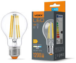 Videx Filamentszálas A60 LED izzó 10 W-os natúr fehér E27-es foglalattal (4274)