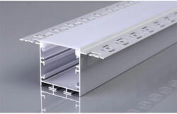 Optonica Alumínium profil LED szalaghoz , gipszkartonhoz , 2 méter/db , MATT fedővel , eloxált , Optonica (5123)
