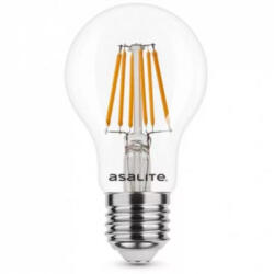 Asalite LED lámpa , égő , izzószálas hatás , filament , körte , E27 foglalat , 8 Watt , természetes fehér (ASAL0124)