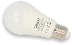 LEDOM LED lámpa , égő , körte , E27 foglalat , 12 Watt , természetes fehér , LEDOM (247415)