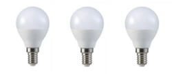 V-TAC LED lámpa , égő , kis gömb , E14 foglalat , 4.5 Watt , meleg fehér , 3 darabos csomag (217357)