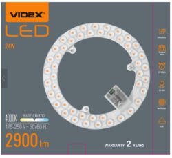Videx 24W-os LED modul mennyezeti lámpához 4000K 2900lm (5971)