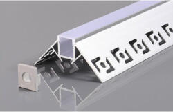 Optonica Alumínium profil LED szalaghoz , gipszkartonhoz , 2 méter/db , külső sarokhoz , MATT fedővel , eloxált , Optonica (5165)