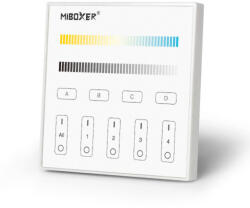 MiBOXER / Mi-Light Vezeték nélküli , hálózati, fali , érintős , vezérlőpult, CCT fényforráshoz, 4 zónás , DALI vezérlés , Miboxer (Mi-Light) , DP2S (DP2S)