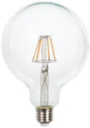 V-TAC LED lámpa , égő , nagygömb , 125 mm , izzószálas hatás , körte , E27 foglalat , 6 Watt , meleg fehér (214304)