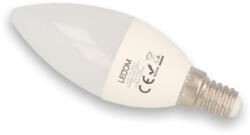 LEDOM LED lámpa , égő , gyertya , E14 foglalat , 6 Watt , 160° , meleg fehér , LEDOM (247354)