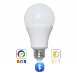 LEDISSIMO RGB-CCT LED lámpa , égő , E27 foglalat , 9 Watt , dimmelhető , színes , állítható fehér színárnyalat , Bluetooth , LEDISSIMO SMART (404958)