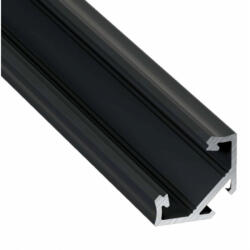 Lumines Alumínium sarok profil LED szalaghoz , 1 méter/db , CORNER , fekete (10-0032-10)