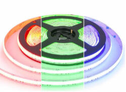LEDISSIMO LED szalag , 24 Volt DC , COB , 840 LED/m , DOTLESS , 25 W/m , RGB-CCT (415503)