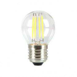 V-TAC LED lámpa , égő , izzószálas hatás , filament , kis gömb , E27 foglalat , G45 , 4 Watt , meleg fehér (214306)