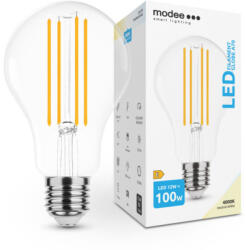 Modee LED lámpa , égő , izzószálas hatás , filament , E27 foglalat , A70 , 12 Watt , természetes fehér , Modee (ML-A70F4000K12WE27)