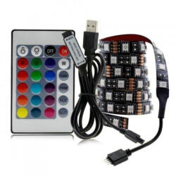 LV Szett , 2 méter RGB LED szalag , USB csatlakozóval , 3528 , 60 led , 4.8 Watt (406198)