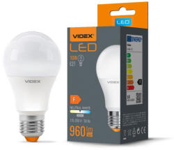 Videx A60 LED izzó 10 W-os natúr fehér E27-es foglalattal (4277)