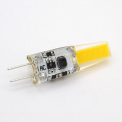 LEDISSIMO LED lámpa , 12V DC , kukorica , G4 foglalat , 2 Watt , 320° , szilikon bevonat , hideg fehér, COB (401049)