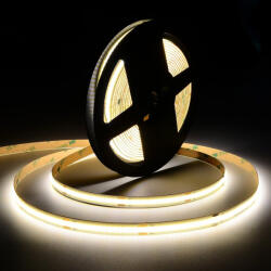 LEDISSIMO MARATHON COB LED szalag , áramgenerátoros IC-vel , 24 Volt DC , 7.5W/m , 480 led/m , 8mm , >90Ra , természetes fehér , LEDISSIMO (421535)