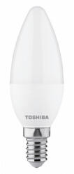 Toshiba LED lámpa , égő , gyertya , E14 foglalat , 5 Watt , 220° , meleg fehér , dimmelhető , TOSHIBA , 5 év garancia (DELS-CD3400514DE51)