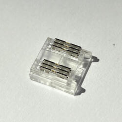 LEDISSIMO Gyorscsatlakozó , 12 mm-es RGB-CCT DOTLESS COB LED szalaghoz , 6 pólusos , szalag-vezeték toldáshoz , IP20/IP65 , MULTI SNAP (418108)