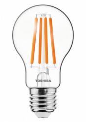 Toshiba LED lámpa , égő , izzószálás hatás , filament , E27 foglalat , A60 , 11 Watt , dimmelhető , meleg fehér , TOSHIBA , 5 év garancia (DELS-FBW401127DD11)