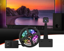 LEDISSIMO Digitális LED szalag szett kamerával , TV képernyő követő funkcióval , RGB + IC (digitális) , dimmelhető , 5.5m , WIFI/Bluetooth , TUYA , LEDISSIMO AMBIENT LIGHT (417057)