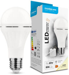 Modee LED Emergency Izzó Globe A78 7, 5W E27 180° 4000K (806 lumen) (ML-EB7,5W4000KE27N)