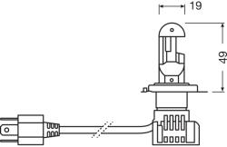 OSRAM OSRAM NIGHT BREAKER H4 LED izzó 1 db-os csomag (4062172284691)