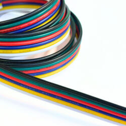 LEDISSIMO Színes vezeték , RGB-CCT LED szalaghoz , 6 eres (fekete/fehér/kék/piros/zöld/sárga) (405153)