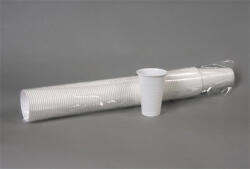  Műanyag pohár, 2 dl, 100 db, fehér (KHMU247) - onlinepapirbolt