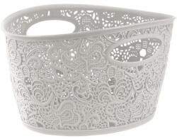 Keter Csipke hatású kosár, CURVER "Victoria", fehér (CSCV1) - onlinepapirbolt