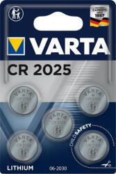 VARTA Gombelem, CR2025, 5 db, VARTA (VECR20255) - onlinepapirbolt