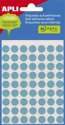 APLI Etikett, 8 mm kör, kézzel írható, színes, APLI, kék, 288 etikett/csomag (LCA2045) - onlinepapirbolt