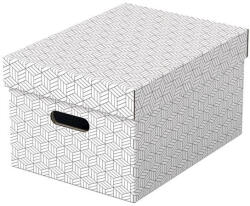 ESSELTE Tárolódoboz, M méret, ESSELTE "Home", fehér (E628282) - onlinepapirbolt