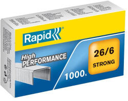 RAPID Tűzőkapocs, 26/6, horganyzott, RAPID "Strong (E24861400) - onlinepapirbolt