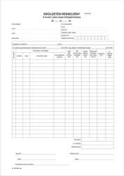 Victoria PAPER Nyomtatvány, kiküldetési rendelvény (belföldi), 25x2, A4, VICTORIA PAPER "B. 18-73", 10 tömb/csomag (NVB1873) - onlinepapirbolt