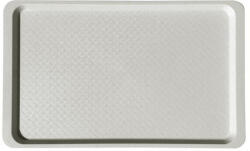  Tálca, szögletes, műanyag, fehér-mákos, 53x32, 5 cm (KHMU214) - onlinepapirbolt
