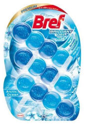 Bref WC-tisztítógél, 3x42 g, BREF "Brilliant gél", Arctic Ocean (KHH772) - onlinepapirbolt