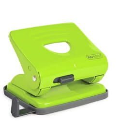 Rapesco Lyukasztó, kétlyukú, 25 lap, fém, RAPESCO "825", zöld (IR1361) - onlinepapirbolt