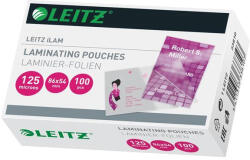 LEITZ Meleglamináló fólia, 125 mikron, 54x86 mm, fényes, LEITZ "iLam (E33810) - onlinepapirbolt