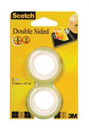 3M Ragasztószalag, kétoldalas, utántöltő, 12 mm x 6, 3 m, 3M SCOTCH (LPM136R2) - onlinepapirbolt