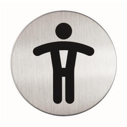 DURABLE Információs tábla, rozsdamentes acél, DURABLE "Férfi WC (DB490523)