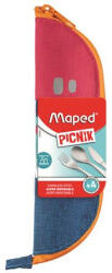Maped Evőeszközkészlet, fém, szövet tok, MAPED PICNIK "Concept Kids", pink (IMA878001) - onlinepapirbolt