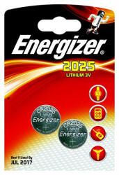Energizer Gombelem, CR2025, 2 db, ENERGIZER (EECR2025D) - onlinepapirbolt