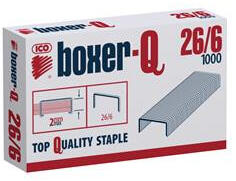 BOXER Tűzőkapocs, 26/6, BOXER (BOX266) - onlinepapirbolt
