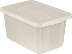 Keter Tárolódoboz, tetővel, 45 l, áttetsző, CURVER "Essentials (CSC45E) - onlinepapirbolt