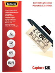 Fellowes Meleglamináló fólia, 125 mikron, A4, matt, 100 db, FELLOWES (IFW53285) - onlinepapirbolt
