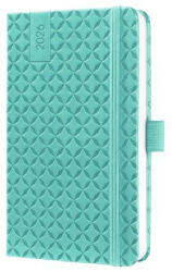 Sigel Naptár, A6, heti, 2026, kemény borító, SIGEL "Jolie", aqua zöld (SIJ6102) - onlinepapirbolt