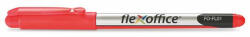 FlexOffice Tűfilc, 0, 3 mm, FLEXOFFICE "FL01", piros (FOFL01P12) - onlinepapirbolt