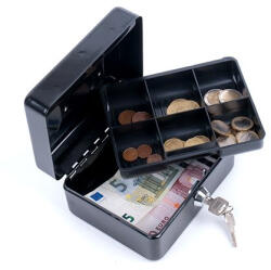 DONAU Pénzkazetta, 15, 2x11, 5x8 cm, DONAU, fekete (D5231FK) - onlinepapirbolt