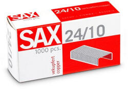 SAX Tűzőkapocs, 24/10, réz, SAX (ISAK2410R) - onlinepapirbolt