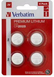 Verbatim Gombelem, CR2025, 4 db, VERBATIM "Premium (VECR20254) - onlinepapirbolt
